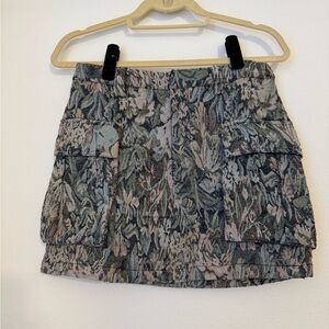Sofie the Label Floral Tapestry Mini Cargo Skirt, Spring Outfit, Mini Skirt
